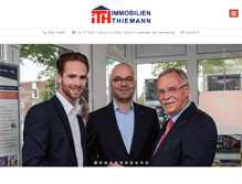 Tablet Screenshot of immobilien-thiemann.de